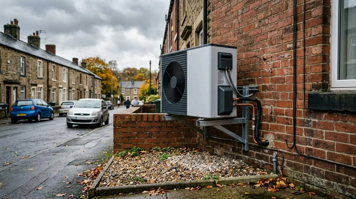 Heat pump installation in Bury