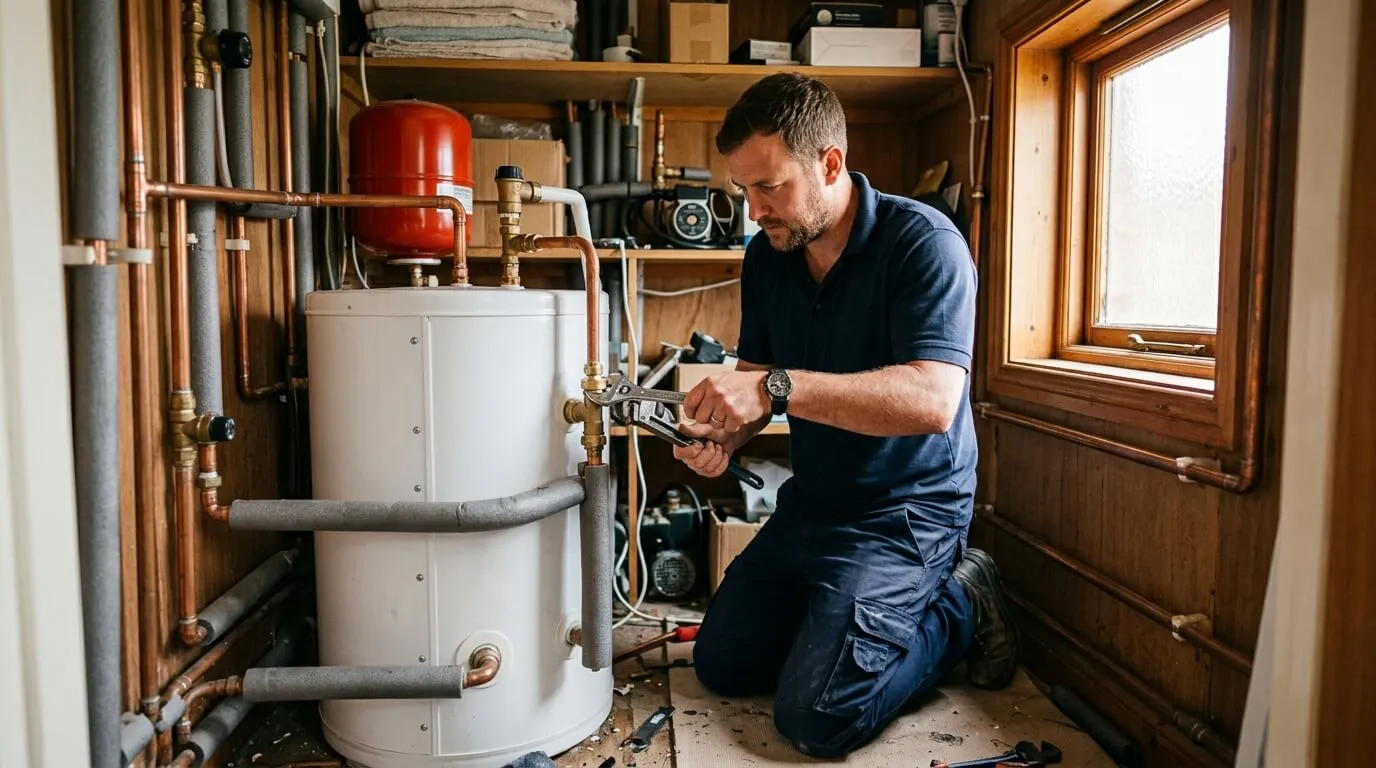 Unvented cylinder system in Bury
